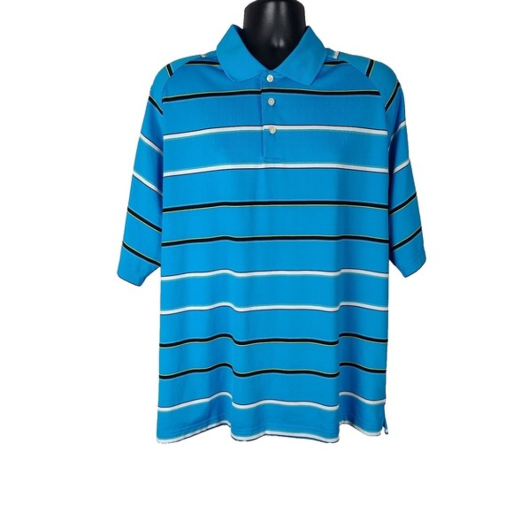 B O‎ L L E Golf Men's XL Blue Stripe Shirt